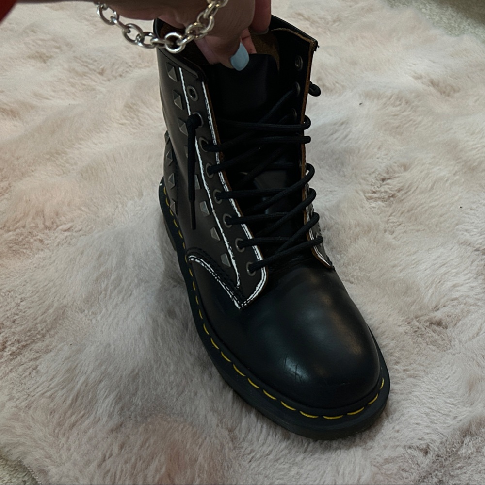 Dr. Martens Black and Brown Men's Boots